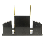 Настольный письменный набор из мрамора и змеевика с гербом России Marble Accessory варинант исполнения - 4 | Loft Concept в Тюмени