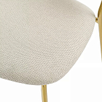 Стул барный широкой полукруглой спинкой на золотистых ножках Chair Smooth Shapes варинант исполнения - 6 | Loft Concept в Тюмени