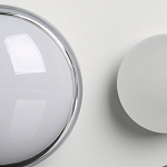 Бра овальной формы белого цвета с 2-мя лампами Lunar Pebbles варинант исполнения - 7 | Loft Concept в Тюмени