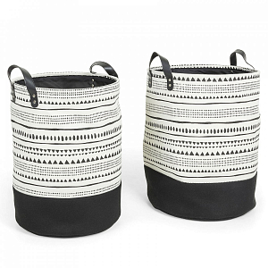 Комплект корзин Black and White Wedges