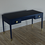 Письменный стол Elsa Dreams Blue Шпон дерево с двумя ящиками варинант исполнения - 2 | Loft Concept в Тюмени