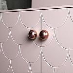 Дизайнерский комод розовый с фактурным фасадом Tiles варинант исполнения - 2 | Loft Concept в Тюмени