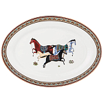 Сервиз обеденный из фарфора с изображением лошадей на 6 персон 23 предмета Porcelain Horse Set  варинант исполнения - 4 | Loft Concept в Тюмени