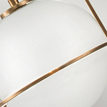 Подвесной светильник с белым плафоном в форме шара в арочной подвеске Hinkley варинант исполнения - 18 | Loft Concept в Тюмени