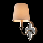 Бра с белым текстильным абажуром и фигурным основанием с зеркальной вставкой Vitorino варинант исполнения - 21 | Loft Concept в Тюмени