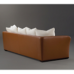 Элитарный современный диван Birmingham с кожаной спинкой варинант исполнения - 2 | Loft Concept в Тюмени