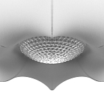 Подвесной светильник с белым фигурным абажуром и мягкими волнистыми краями Cloud Motion  варинант исполнения - 6 | Loft Concept в Тюмени