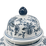 Ваза с крышкой и бело-синим цветочным узором Blue & White Ornament  варинант исполнения - 3 | Loft Concept в Тюмени
