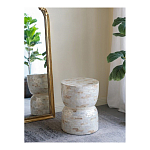 Приставной столик с мозаичным рисунком из раковин устриц Bone Inlay варинант исполнения - 5 | Loft Concept в Тюмени