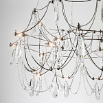 Люстра с каркасом из тонких металлических нитей и хрустальными подвесками Crystal Metal Threads Chandelier 60 варинант исполнения - 4 | Loft Concept в Тюмени
