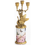 Фарфоровый подсвечник Лебедь с ангелом Asse варинант исполнения - 3 | Loft Concept в Тюмени