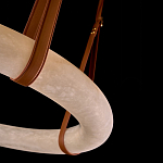 Люстра в форме обруча из натурального камня Minerals of Light варинант исполнения - 3 | Loft Concept в Тюмени