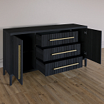 Буфет Primo с тремя ящиками и двумя фасадами Черный дуб варинант исполнения - 6 | Loft Concept в Тюмени