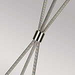 Торшер на трех тонких перекрещенных ножках с белым конусным абажуром из льна Feiss варинант исполнения - 7 | Loft Concept в Тюмени