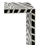 Консоль Дизайнерская Kenya Console ZEBRA Bone Inlay black варинант исполнения - 2 | Loft Concept в Тюмени