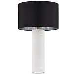 Настольная лампа с белым фактурным корпусом и черным абажуром Twisted варинант исполнения - 4 | Loft Concept в Тюмени