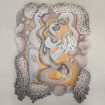 Тканый вручную монументальный настенный гобелен Soft Inception варинант исполнения - 3 | Loft Concept в Тюмени