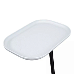 Столик приставной с прямоугольной серой столешницей Steel Stable Table варинант исполнения - 4 | Loft Concept в Тюмени