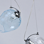 Люстра линейная с 5-ю разноцветными стеклянными плафонами Kaleido варинант исполнения - 8 | Loft Concept в Тюмени