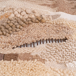 Тканый вручную монументальный настенный гобелен Earth Flow варинант исполнения - 2 | Loft Concept в Тюмени