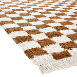 Ковер с шахматным принтом Chess Layout с эффектом шерсти варинант исполнения - 4 | Loft Concept в Тюмени