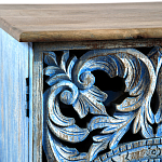 Комод с резным фасадом Blue Carved Chest of Drawers варинант исполнения - 4 | Loft Concept в Тюмени