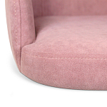Банкетка пыльно-розовый велюр со спинкой и подлокотниками на 4-х деревянных ножках Aurora Pink варинант исполнения - 4 | Loft Concept в Тюмени