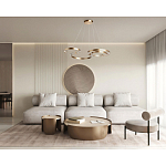 Люстра подвесная светодиодная в виде волнообразной ленты Ribbon Vortex варинант исполнения - 26 | Loft Concept в Тюмени