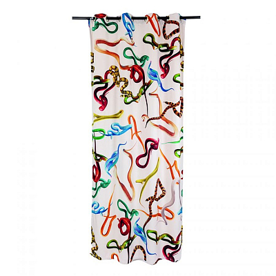 Штора Seletti Snakes White Штора Seletti Snakes White