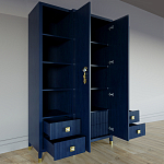 Большой шкаф с витриной Elsa Dreams Blue варинант исполнения - 3 | Loft Concept в Тюмени