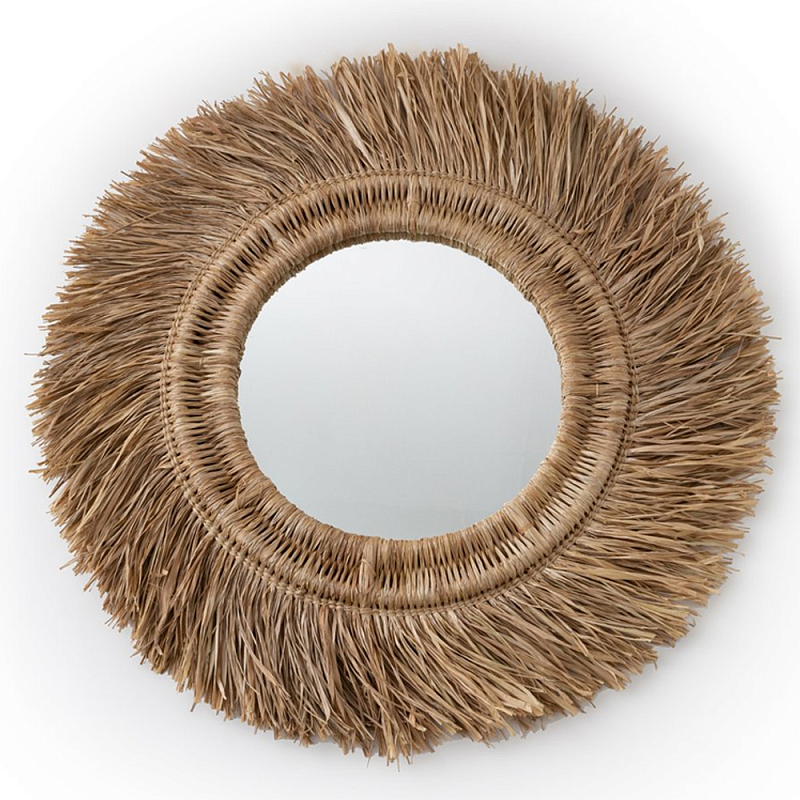 Зеркало из ротанга и сизаля WICKER MIRROR 100 Коричневый в Тюмени | Loft Concept 