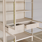 Витрина Primo со стеклянными фасадами и буфетом шпон Светлый дуб варинант исполнения - 7 | Loft Concept в Тюмени