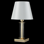 Настольная лампа с белым тканевым абажуром в форме конуса Laurent варинант исполнения - 8 | Loft Concept в Тюмени