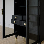 Дизайнерский шкаф витрина Elsa Dreams Black с 4-мя ящиками варинант исполнения - 8 | Loft Concept в Тюмени