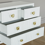 Бельевой Комод с 4 ящиками Elsa Dreams White варинант исполнения - 3 | Loft Concept в Тюмени