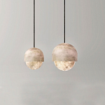 Подвесной светильник светодиодный с плафоном сферической формы Stone Helios варинант исполнения - 2 | Loft Concept в Тюмени