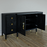Большой Комод-буфет Elsa Dreams Black с ящиками варинант исполнения - 5 | Loft Concept в Тюмени
