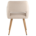 Стул в рогожке бежевого цвета NEASAN STOOL варинант исполнения - 3 | Loft Concept в Тюмени