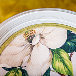 Стул светло-серый из натурального бука с изображением птиц и цветов Blooming Birds варинант исполнения - 5 | Loft Concept в Тюмени