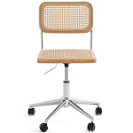 Офисный стул из ротанга на колёсах June Rattan Wicker Chair варинант исполнения - 2 | Loft Concept в Тюмени