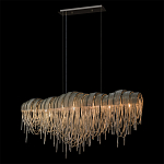 Люстра подвесная с металлическими дугами и длинными цепочками 115 см Atlantis Chain варинант исполнения - 10 | Loft Concept в Тюмени