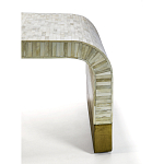 Стол журнальный Белый  BONE INLAY SIDE TABLE-Cream варинант исполнения - 3 | Loft Concept в Тюмени