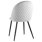 Мягкий стул в сером велюре Miruna Chair варинант исполнения - 4 | Loft Concept в Тюмени