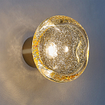 Бра с круглым плафоном из прозрачного стекла с пузырьками воздуха Effervia  варинант исполнения - 2 | Loft Concept в Тюмени