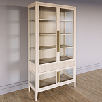 Витрина Primo со стеклянными фасадами и 2 ящиками Светлый дуб варинант исполнения - 2 | Loft Concept в Тюмени