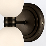 Бра для ванных комнат вертикальное с двумя матовыми белыми стеклянными плафонами Hinkley варинант исполнения - 3 | Loft Concept в Тюмени