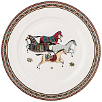 Сервиз обеденный из фарфора с изображением лошадей на 6 персон 23 предмета Porcelain Horse Set  варинант исполнения - 3 | Loft Concept в Тюмени