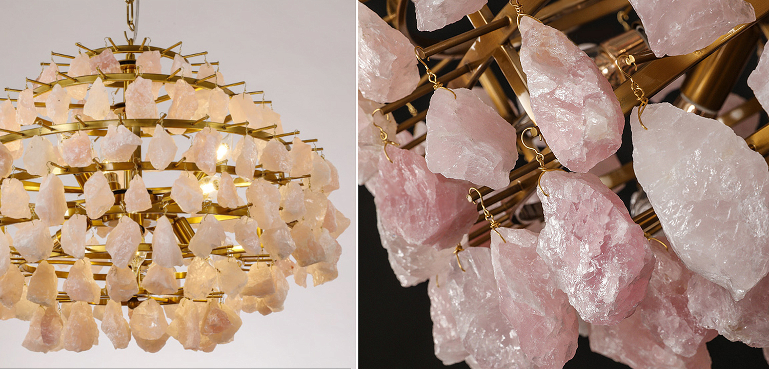 Hardis Pink stone Chandelier 65 Hardis Pink stone Chandelier 65 - Loft-Concept в Тюмени