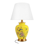 Настольная лампа желтая с изображением птиц Slip Away варинант исполнения - 7 | Loft Concept в Тюмени