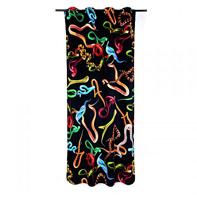 Штора Seletti Snakes Black Штора Seletti Snakes Black